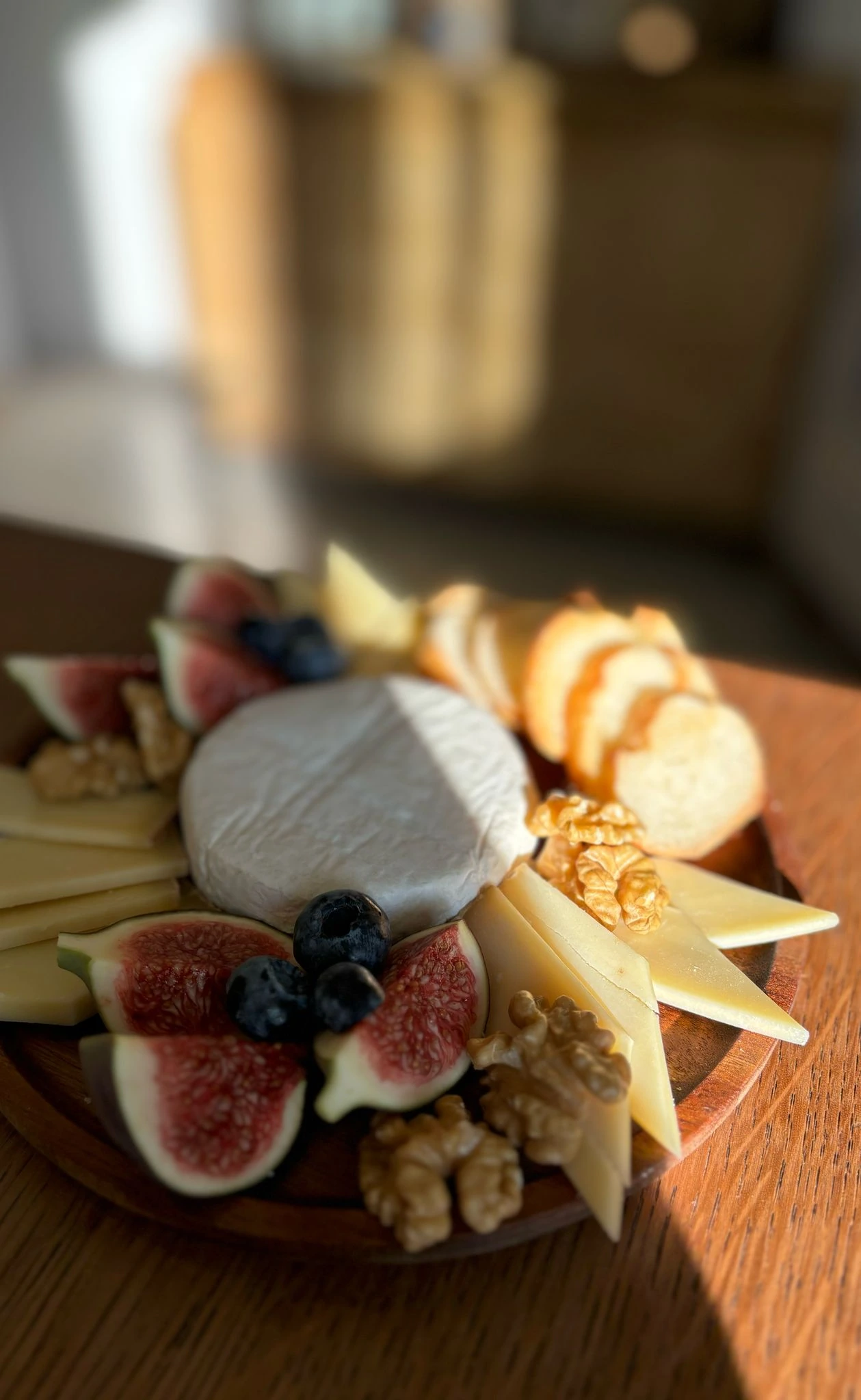 Une planche de fromages préparée par Toqué